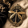 Duo Cadres Libellule et Abeille Dorées en Relief - Déco Cabinet de Curiosités Gothique Vintage - Set Cadres Muraux Résine Légère Dark Academia 8.5cm (Copie) (Copie)