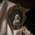 Cadre vintage peinture portrait gothique Ovales Dorés Style Baroque | Nocturne Décor (Copie)